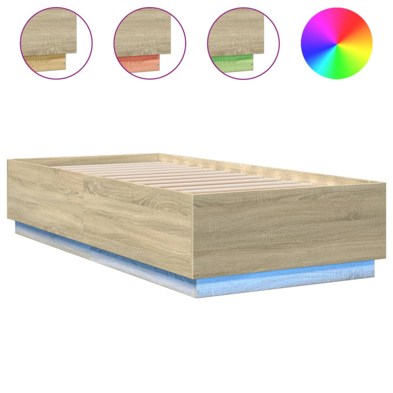 stradeXL Bed Frame with LED...