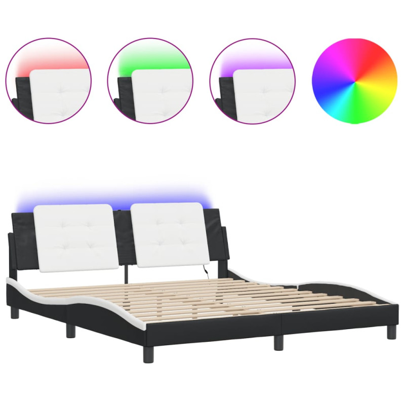 stradeXL Bed Frame with LED...