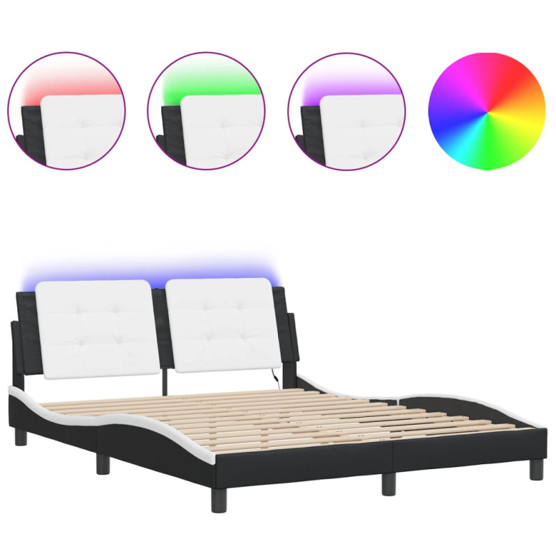 stradeXL Bed Frame with LED...