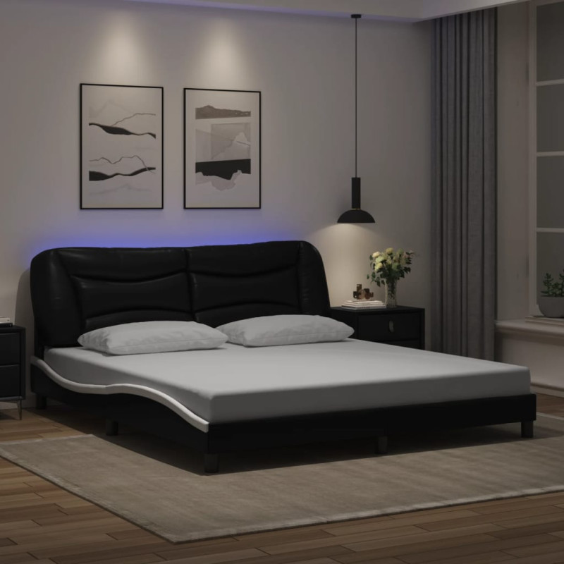 stradeXL Bed Frame with LED...