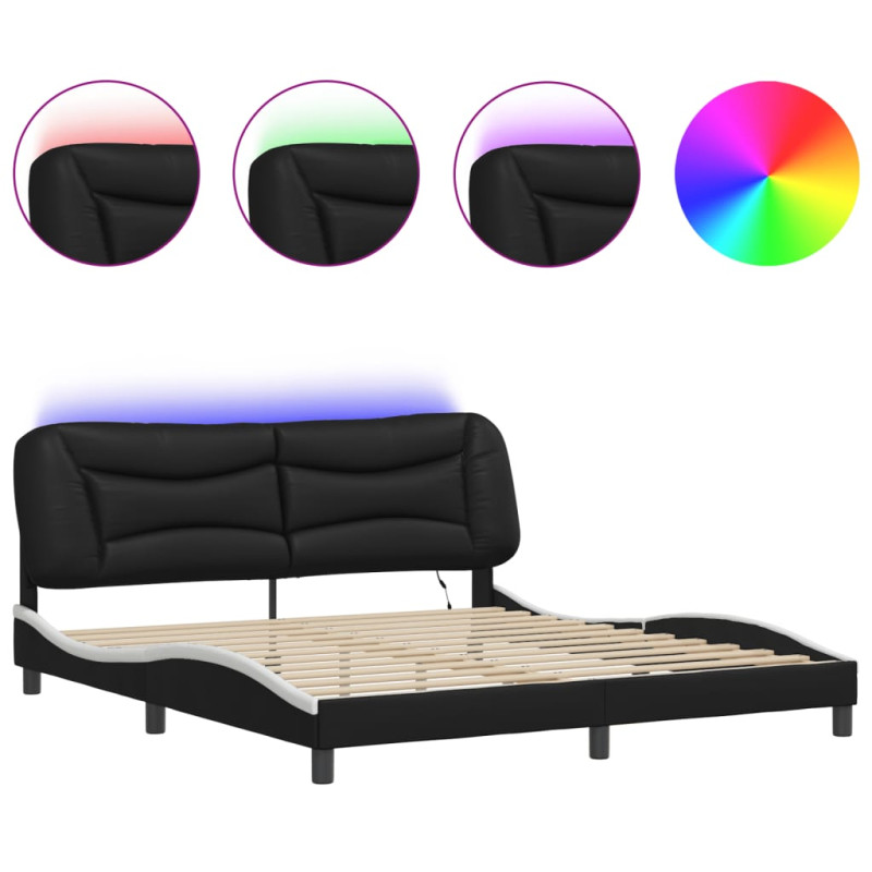 stradeXL Bed Frame with LED...