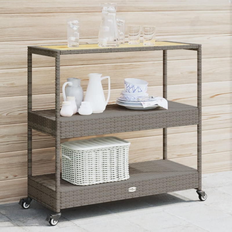 stradeXL Bar Cart 3-Tier...