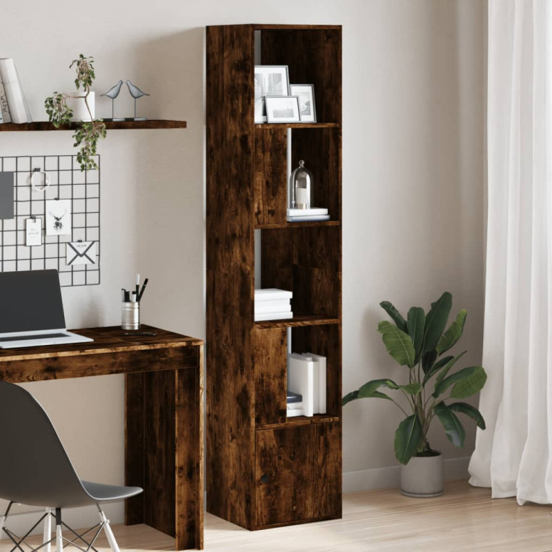 stradeXL Bookcase Smoked...