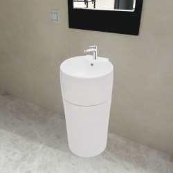 Ceramic Stand Bathroom Sink...