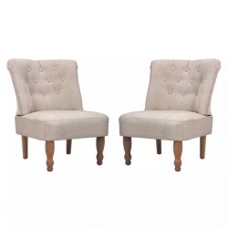 French Chairs 2 pcs Cream...
