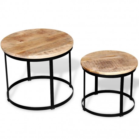 stradeXL Table basse 2 pcs...