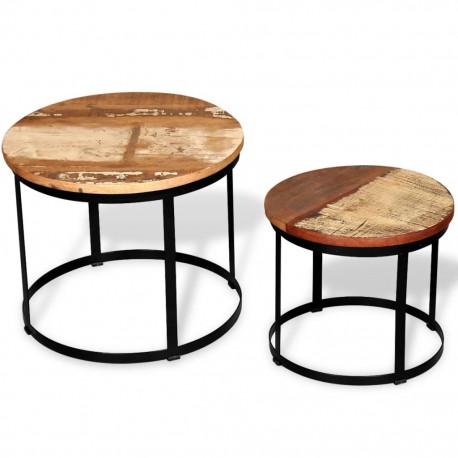 stradeXL Table basse 2 pcs...