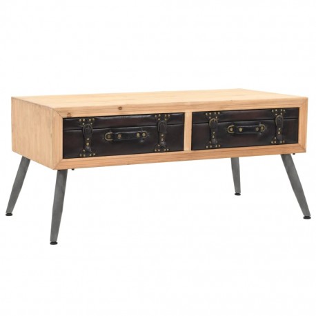 stradeXL Table basse Bois...