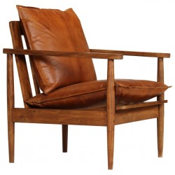 Armchair Real Leather with...