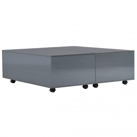 stradeXL Table basse Gris...