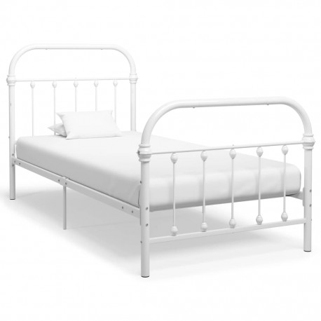 stradeXL Bed Frame White...