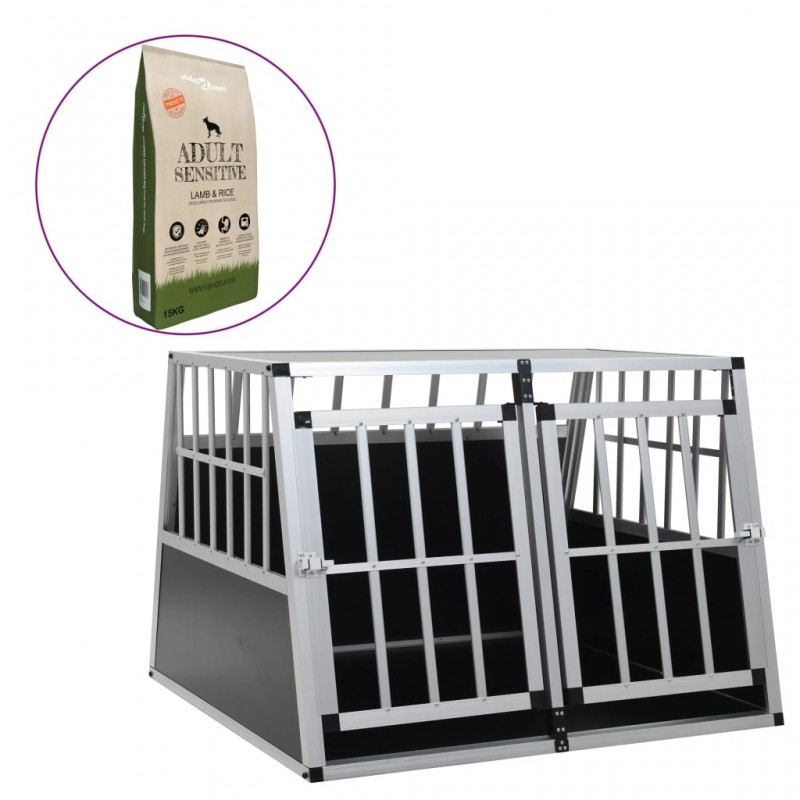 stradeXL Dog Cage with Dry...