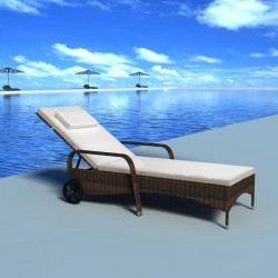 stradeXL Sun Lounger with...