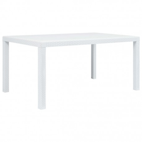 stradeXL Garden Table White...