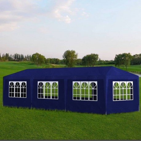 stradeXL Party Tent 3x9 m Blue
