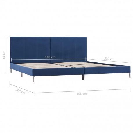 stradeXL Bed Frame Blue...