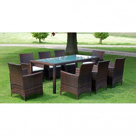 stradeXL 9 Piece Outdoor...