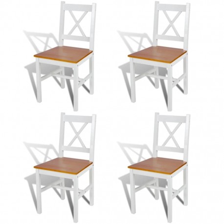 stradeXL Krzesła stołowe, 4...