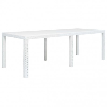 stradeXL Garden Table White...