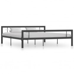 stradeXL Bed Frame Grey and...