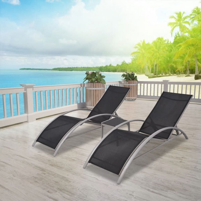 stradeXL Sun Loungers with...