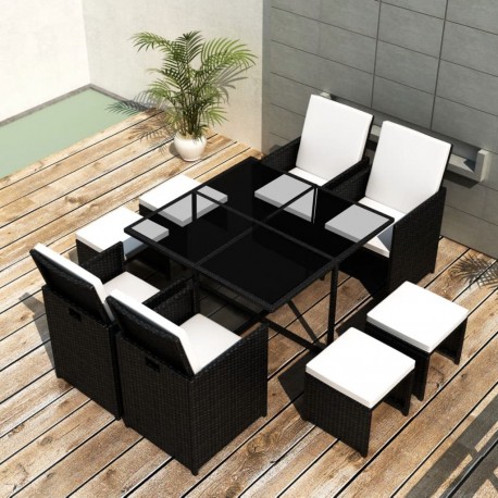 stradeXL 9 Piece Outdoor...