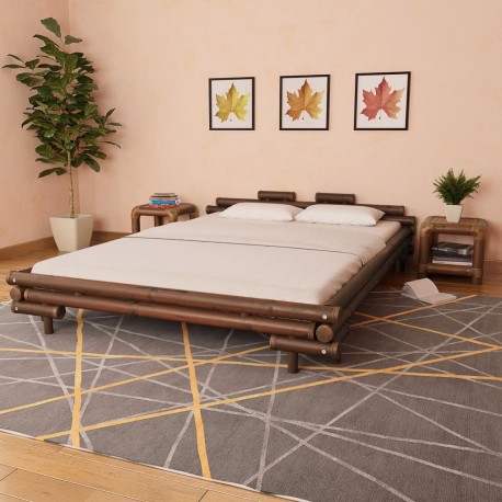 stradeXL Bed Frame Dark...