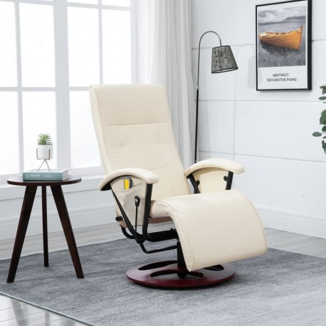Massage Chair Cream White...
