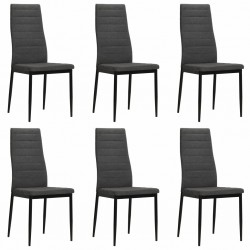 Dining Chairs 6 pcs Fabric...