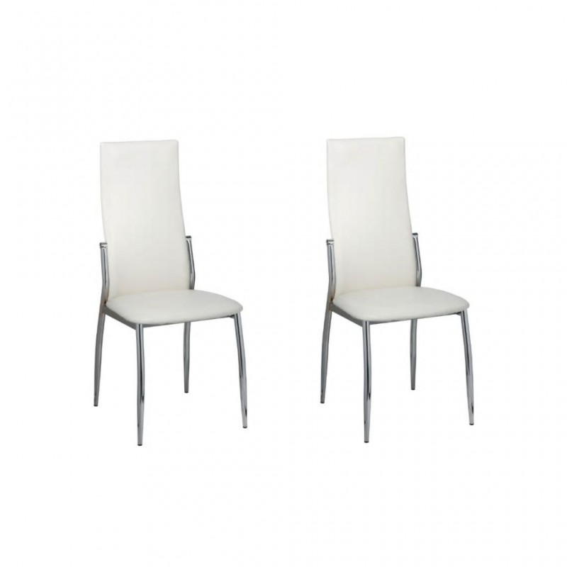 2 Dining chairs chrome...