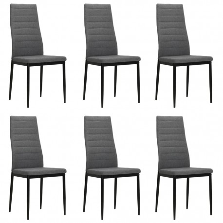 Dining Chairs 6 pcs Fabric...
