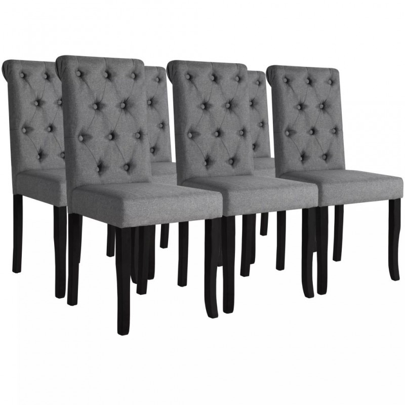 Dining Chairs 6 pcs Solid...