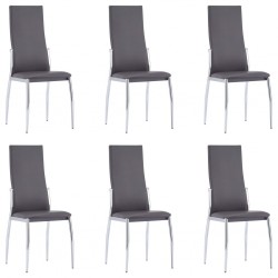 Dining Chairs 6 pcs Grey...