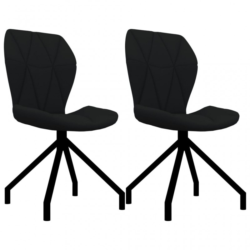 Dining Chairs 2 pcs Black...