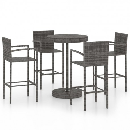 stradeXL 5 Piece Garden Bar...