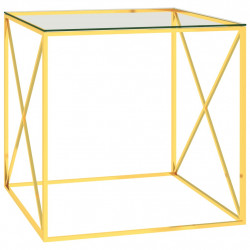 stradeXL Coffee Table Gold...